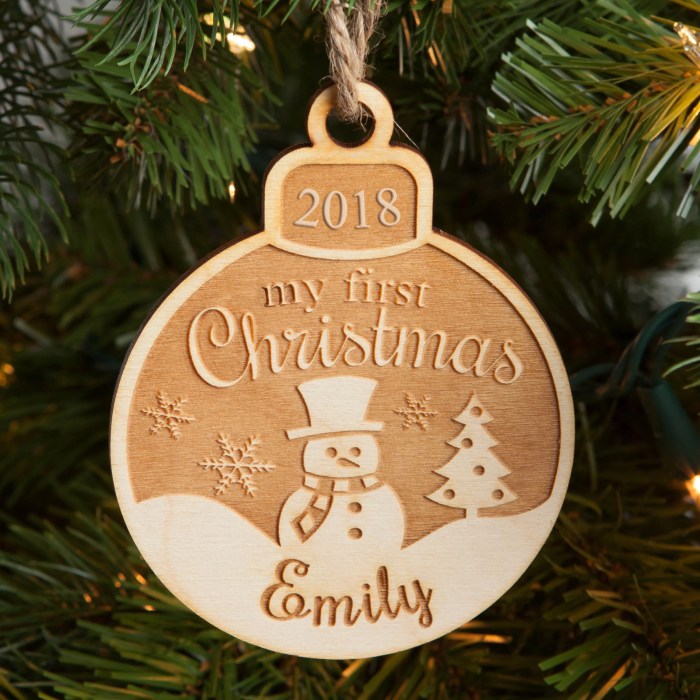 Personalized christmas ornament balls