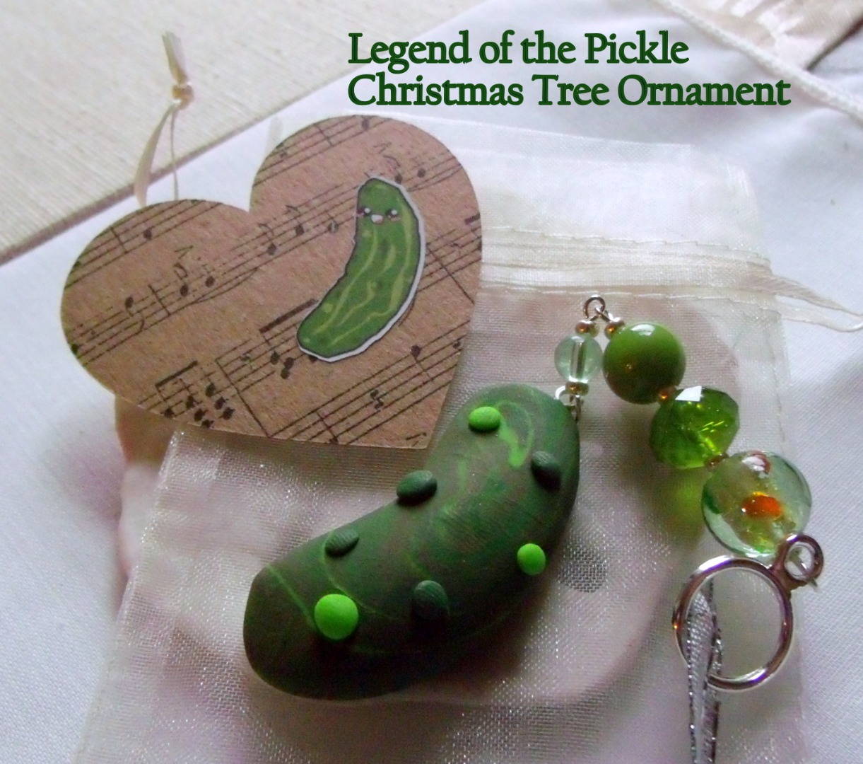 Legend of the pickle christmas ornament