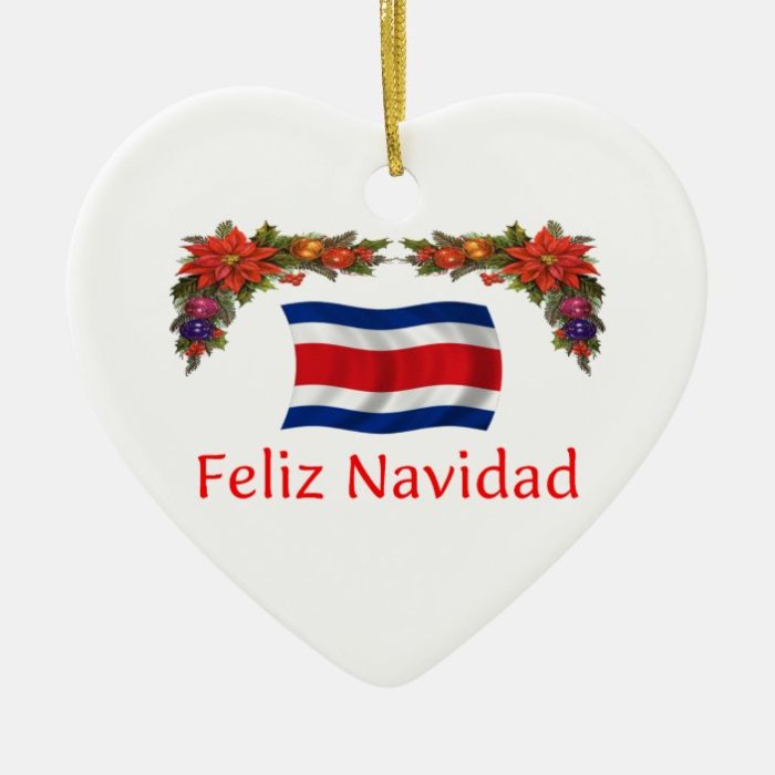 Costa rica christmas ornament