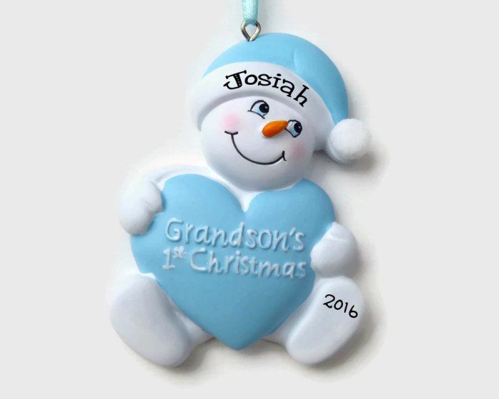 Grandson's first christmas ornament 2023