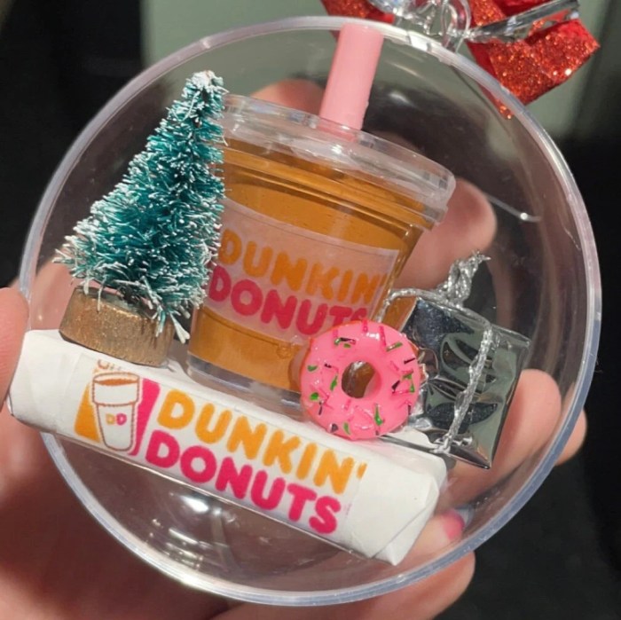 Dunkin donuts christmas ornament